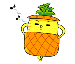 Pineapple Lucky sticker #8579432