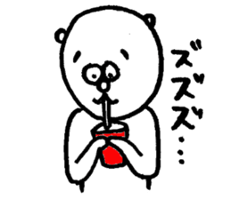 Bear man2 (cousin of the "Dog man") sticker #8579562