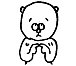 Bear man2 (cousin of the "Dog man") sticker #8579572