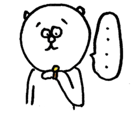 Bear man2 (cousin of the "Dog man") sticker #8579576