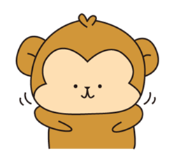 New Year's card of Monkey  2016 sticker #8580027