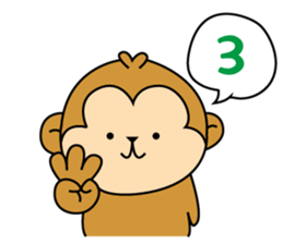 New Year's card of Monkey  2016 sticker #8580039