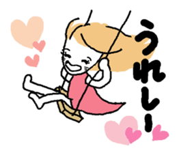 Simple stylish girl sticker #8580885