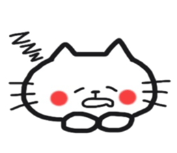 Cat greeting Sticker sticker #8580922