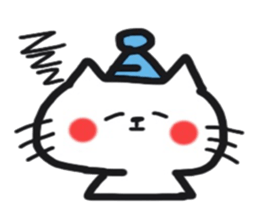 Cat greeting Sticker sticker #8580923