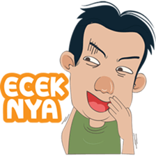 The famous Durian seller from Medan sticker #8581550