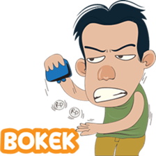 The famous Durian seller from Medan sticker #8581554