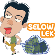 The famous Durian seller from Medan sticker #8581557