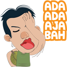 The famous Durian seller from Medan sticker #8581560