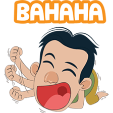 The famous Durian seller from Medan sticker #8581565