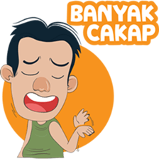 The famous Durian seller from Medan sticker #8581566