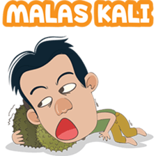 The famous Durian seller from Medan sticker #8581567