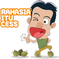The famous Durian seller from Medan sticker #8581568