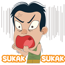 The famous Durian seller from Medan sticker #8581569