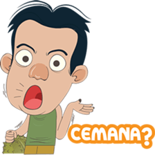 The famous Durian seller from Medan sticker #8581571