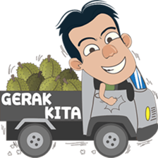 The famous Durian seller from Medan sticker #8581572
