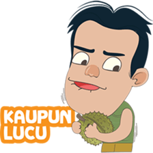 The famous Durian seller from Medan sticker #8581581