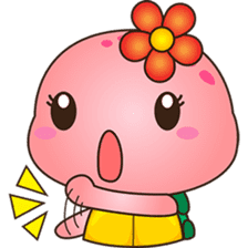 Pika, the pink turtle 4 sticker #8581797