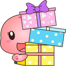 Pika, the pink turtle 4 sticker #8581807