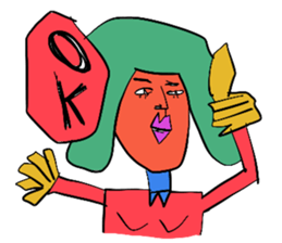 COLORFUL & GIRL sticker #8582032