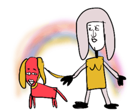 COLORFUL & GIRL sticker #8582034