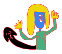 COLORFUL & GIRL sticker #8582049