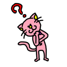 Ms.pink cat sticker #8582267