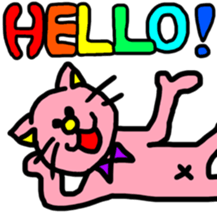 Ms.pink cat sticker #8582286