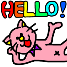 Ms.pink cat sticker #8582286