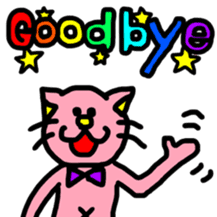 Ms.pink cat sticker #8582287