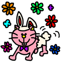 Ms.pink cat sticker #8582300
