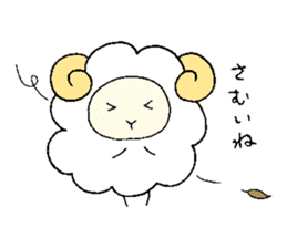 Sheep and monkey sticker #8583192