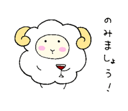 Sheep and monkey sticker #8583200