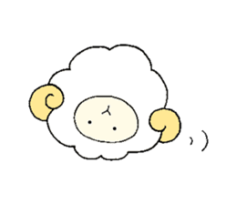 Sheep and monkey sticker #8583214