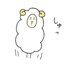Sheep and monkey sticker #8583215