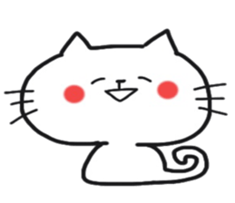 Sticker of the cute cat behavior sticker #8584866