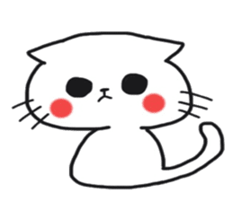 Sticker of the cute cat behavior sticker #8584867