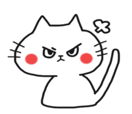 Sticker of the cute cat behavior sticker #8584868