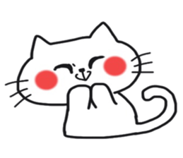 Sticker of the cute cat behavior sticker #8584871