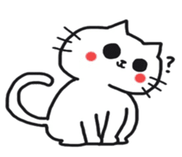 Sticker of the cute cat behavior sticker #8584873