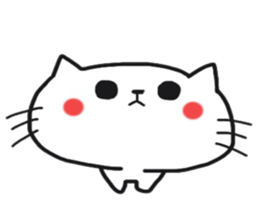 Sticker of the cute cat behavior sticker #8584874