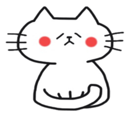Sticker of the cute cat behavior sticker #8584875