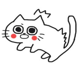 Sticker of the cute cat behavior sticker #8584877