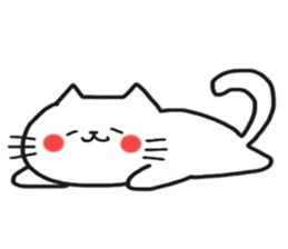 Sticker of the cute cat behavior sticker #8584886
