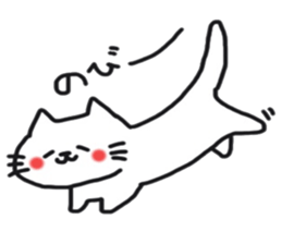 Sticker of the cute cat behavior sticker #8584889