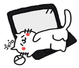 Sticker of the cute cat behavior sticker #8584892