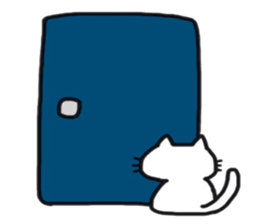 Sticker of the cute cat behavior sticker #8584895