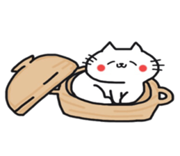 Sticker of the cute cat behavior sticker #8584896