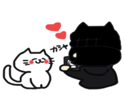 Sticker of the cute cat behavior sticker #8584898