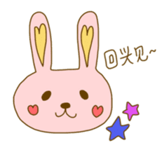 bunny bunny chinese sticker #8585033